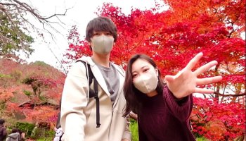 Video voyeur di sesso reale di una coppia che viaggia a Kyoto